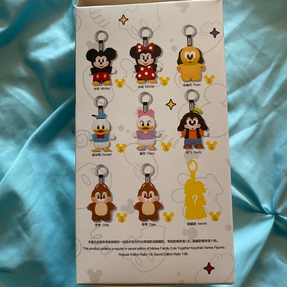 Disney Mickey Mouse Plush Keychain - Popmart Black and Orange open box - Picture 7 of 9